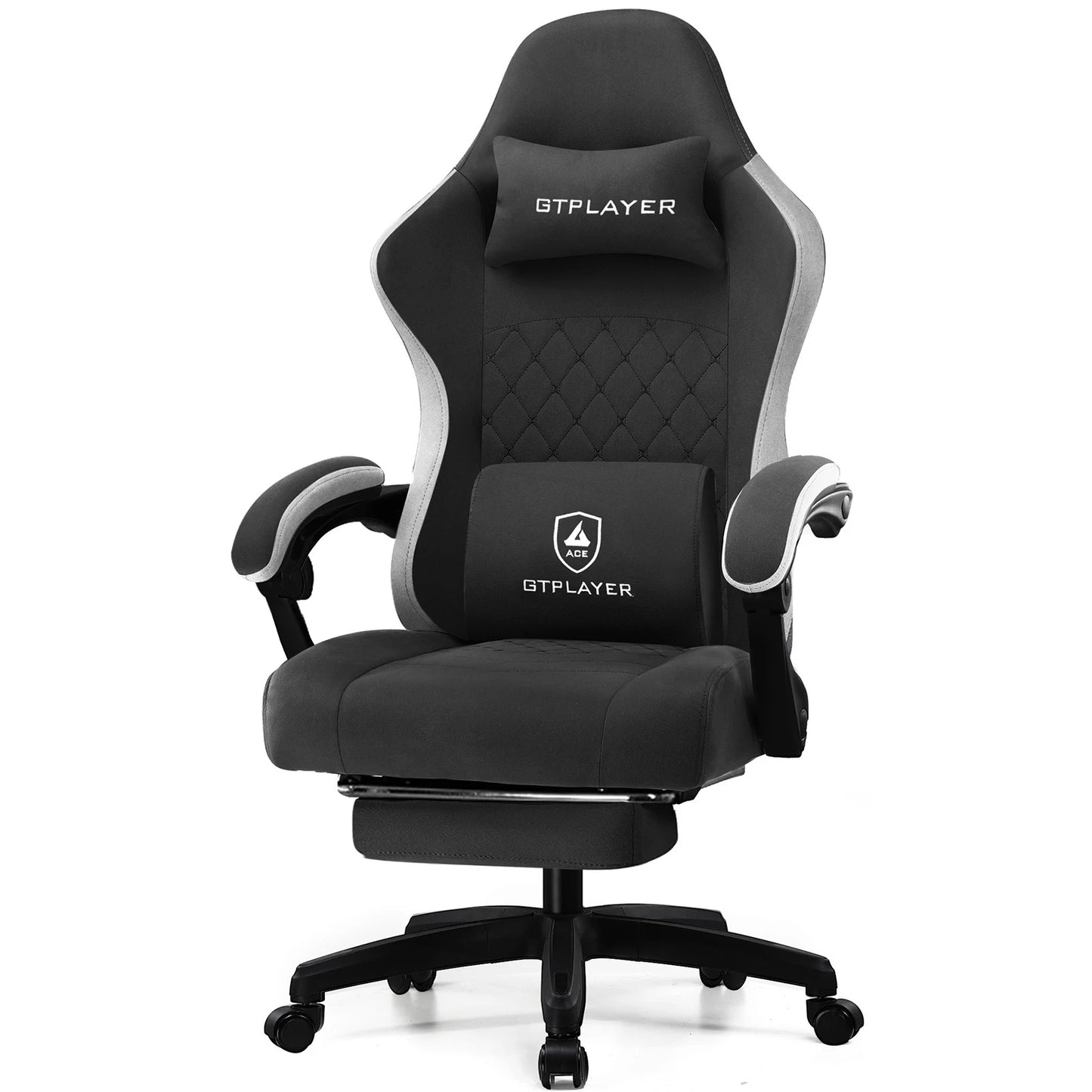 GTPLAYER Gaming Chair with Pocket Spring Cushion and Lumbar Support