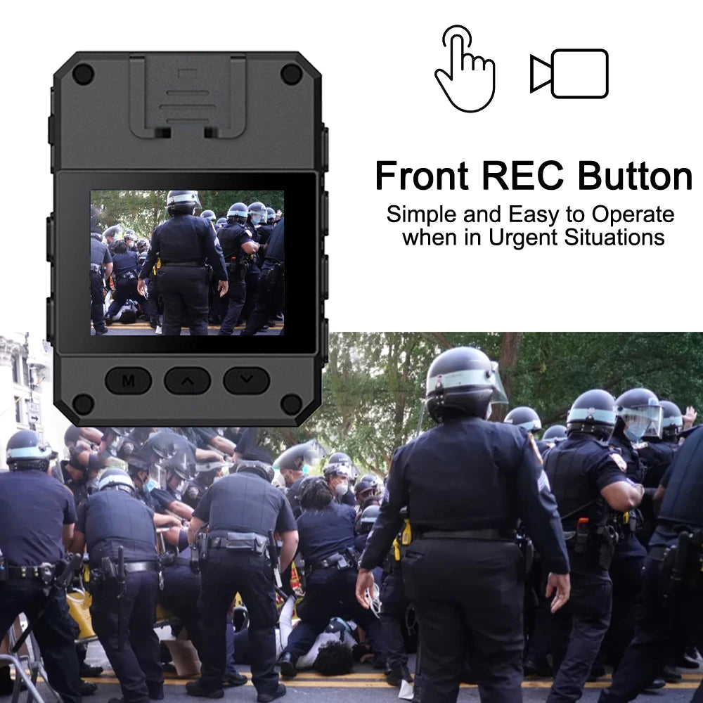 4K HD Body Worn Camera For Law Enforcement With Night Vision And Long Battery Life