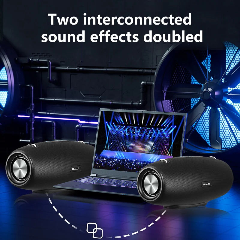 Zealot S67 Wireless Speaker Outdoor Waterproof Portable