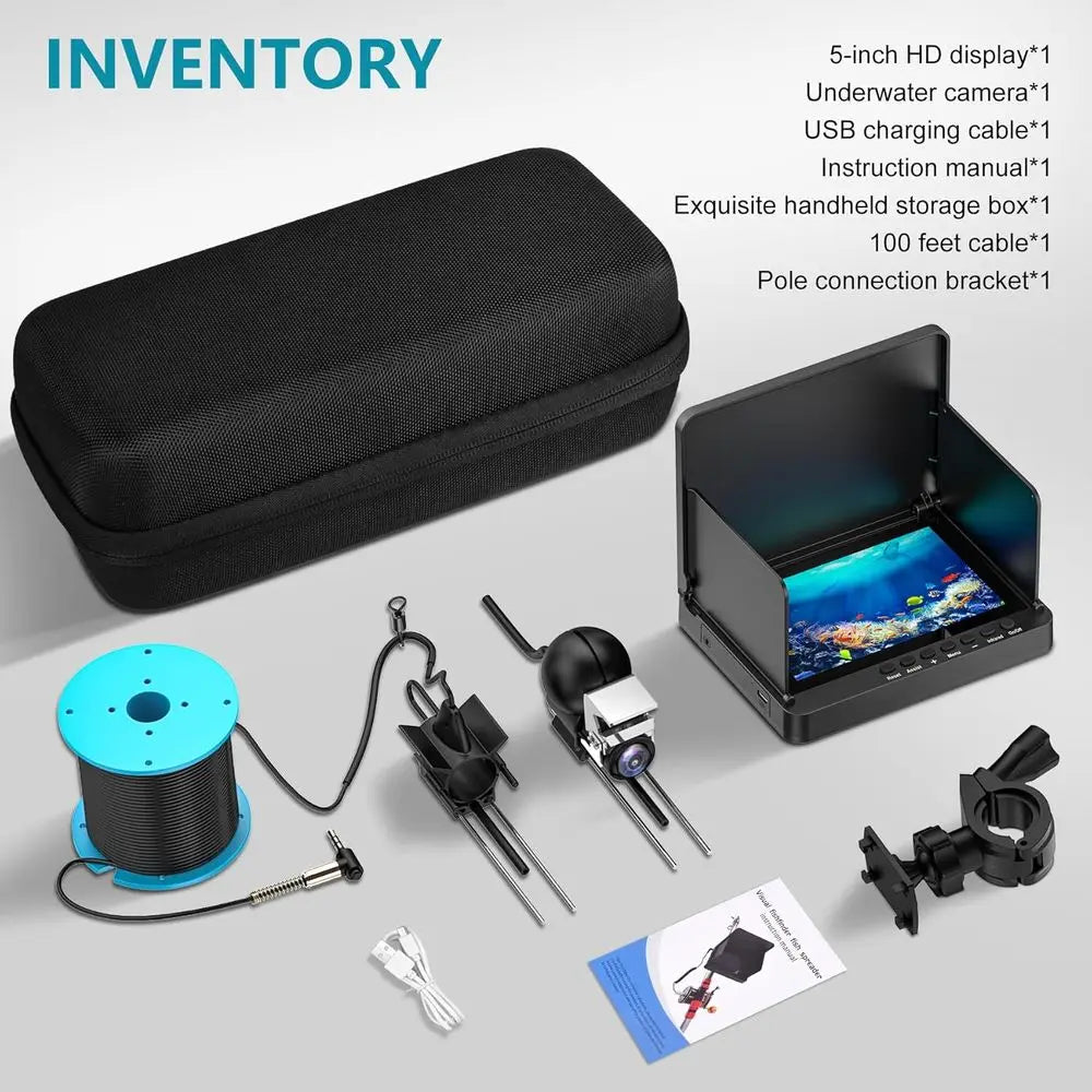 HD Underwater Fishing Camera Portable Fish Finder for Ice Fishing