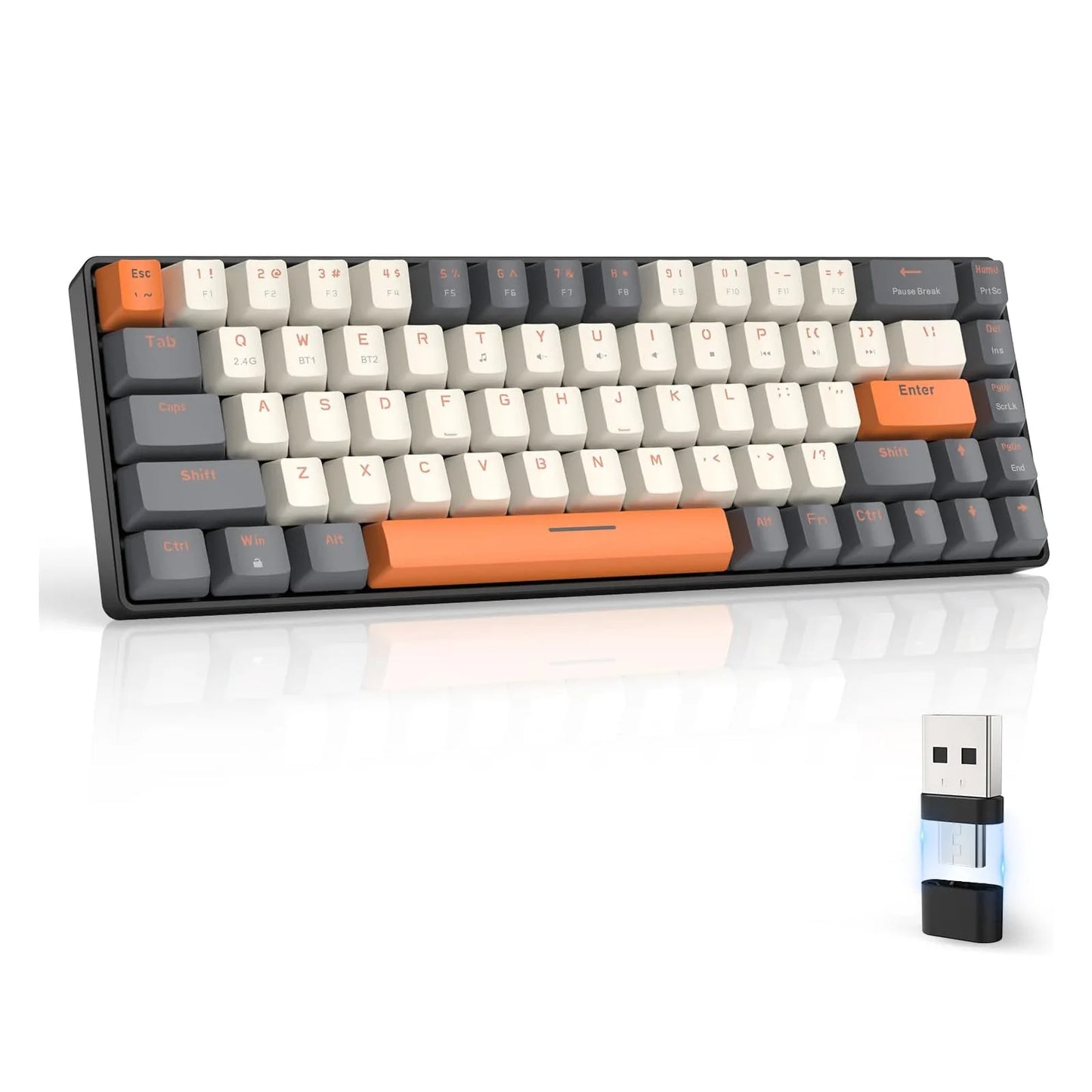 RK68 Wireless Mechanical Keyboard Dual-Mode Bluetooth 2.4GHz