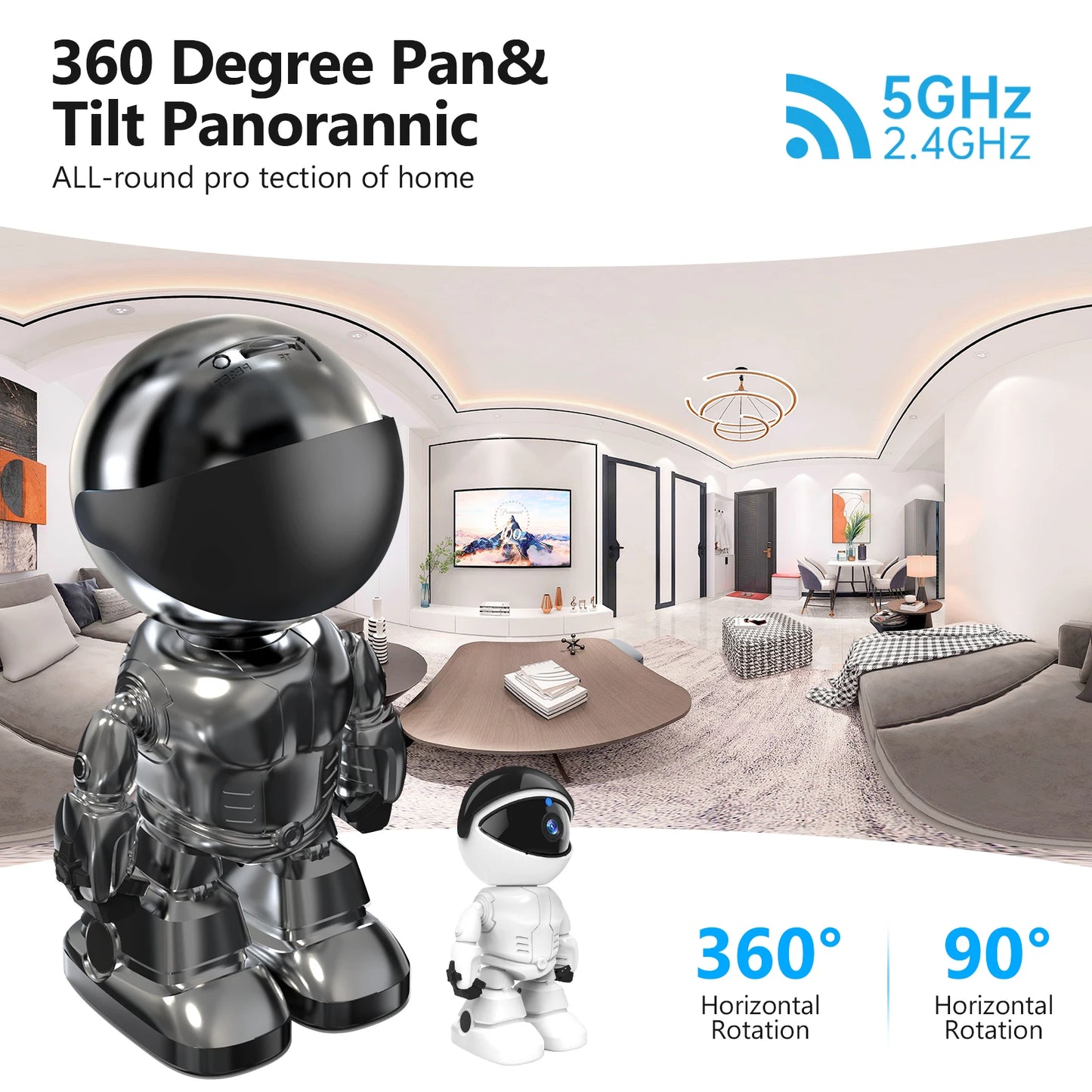 WESECUU 1080p HD Indoor Security Camera With Night Vision