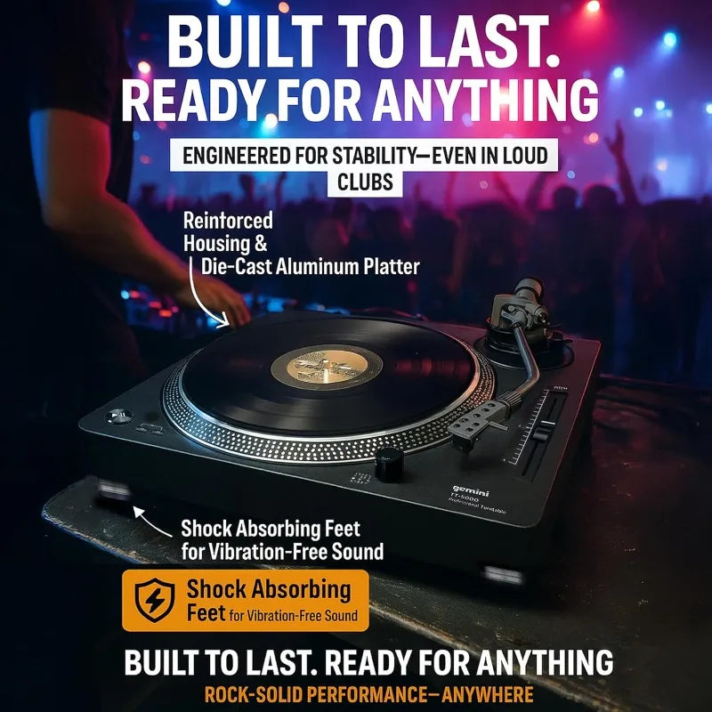 Direct Drive DJ Turntable USB With Built In Preamp