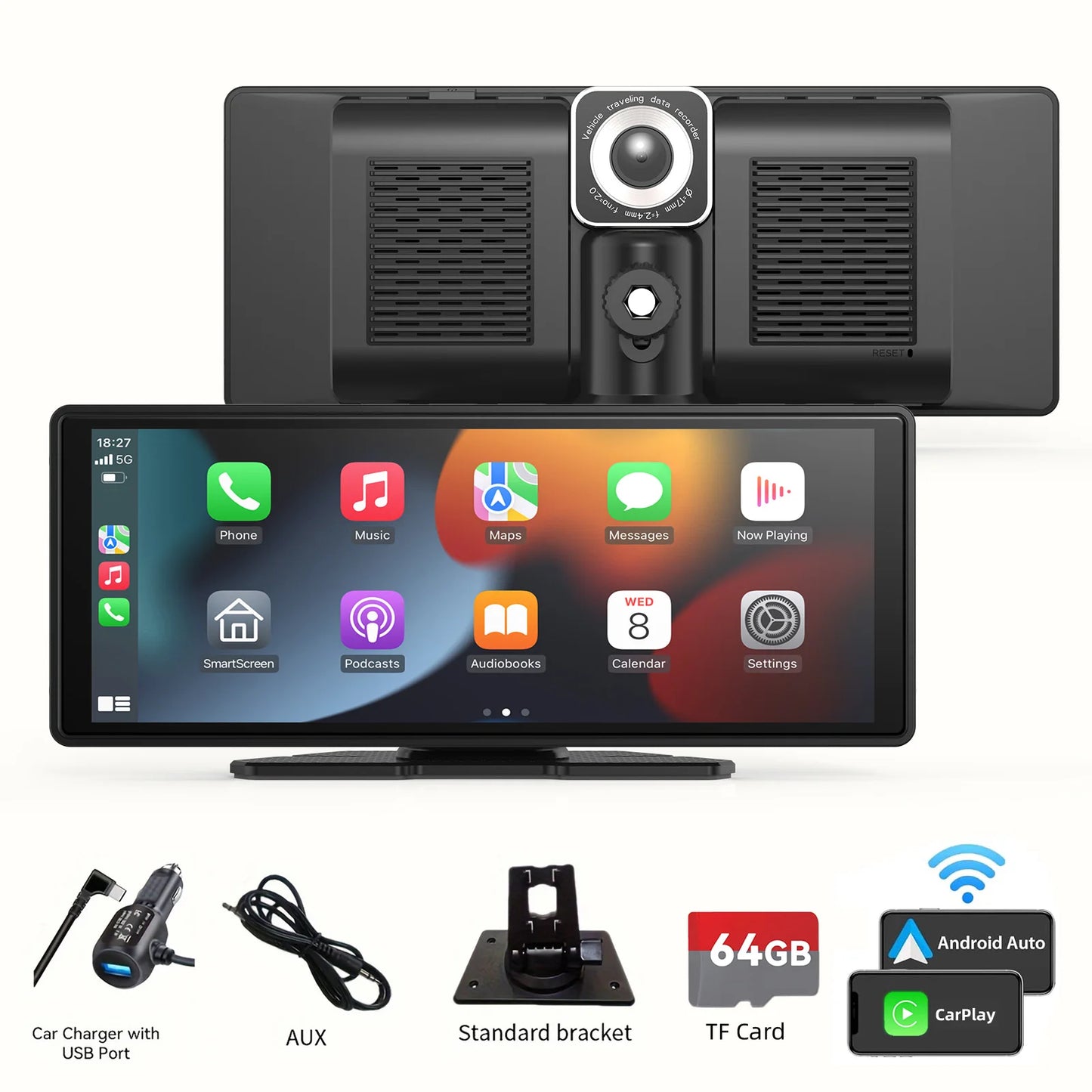 Noned Portable CarPlay Wireless Car Stereo With Android Auto