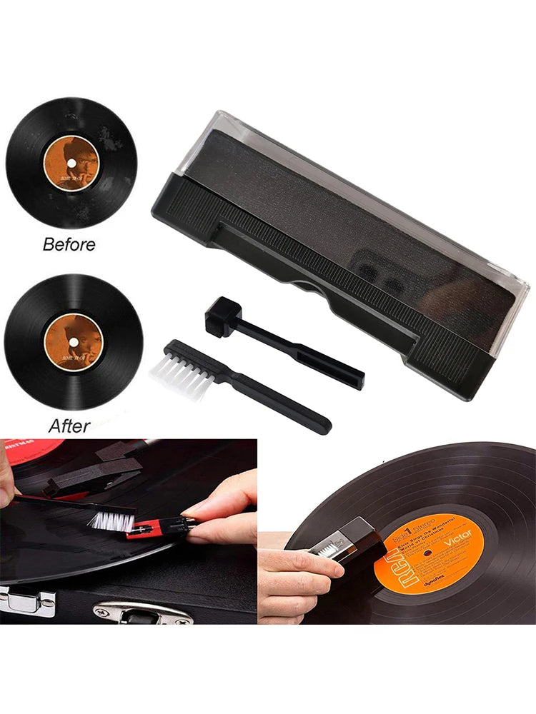 ANENG 3-Piece Vinyl Record Cleaner Kit For Record Players