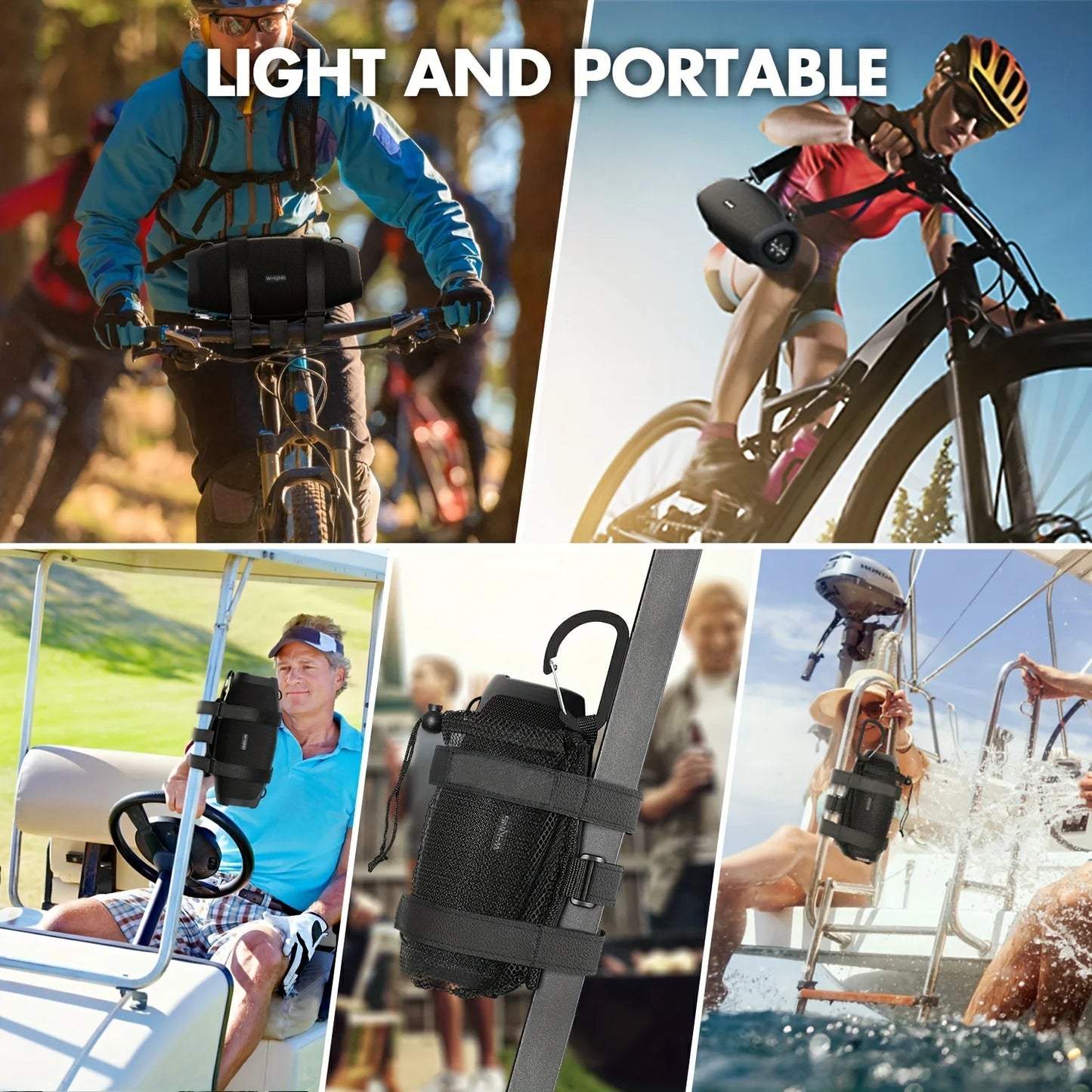 W-King Waterproof Portable Bluetooth Speaker Outdoor Boombox