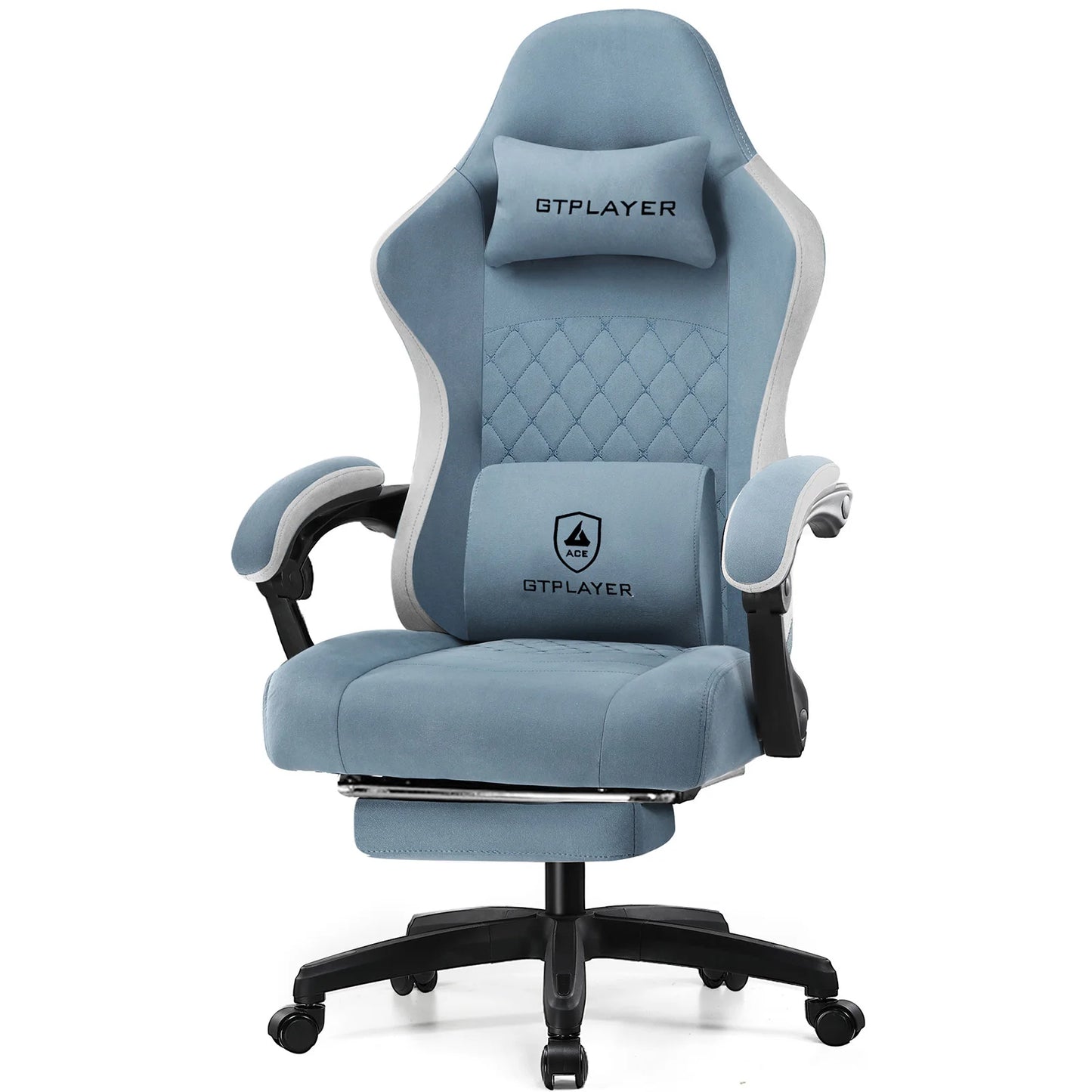 GTPLAYER Gaming Chair with Pocket Spring Cushion and Lumbar Support