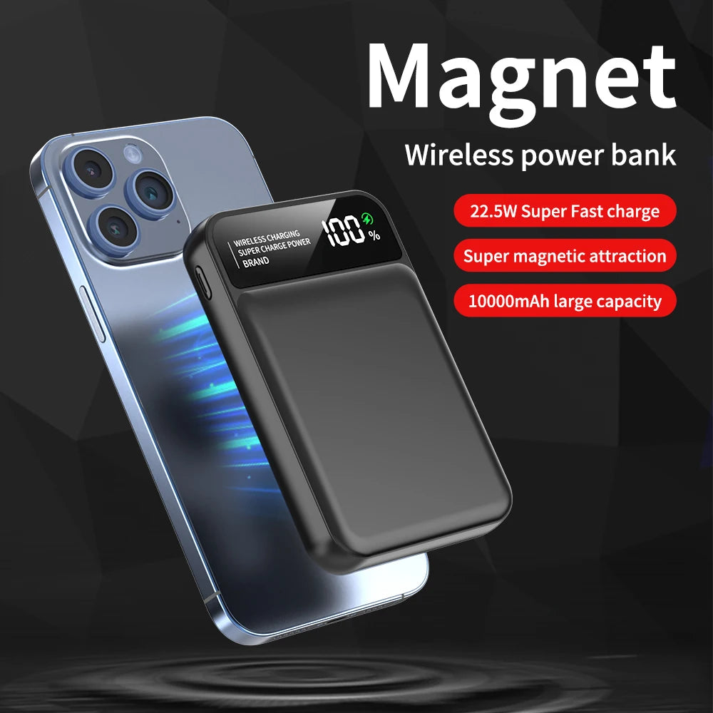 Magnetic 10000mAh Power Bank With 22.5W Fast Charging