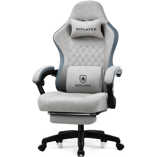 GTPLAYER Gaming Chair with Pocket Spring Cushion and Lumbar Support