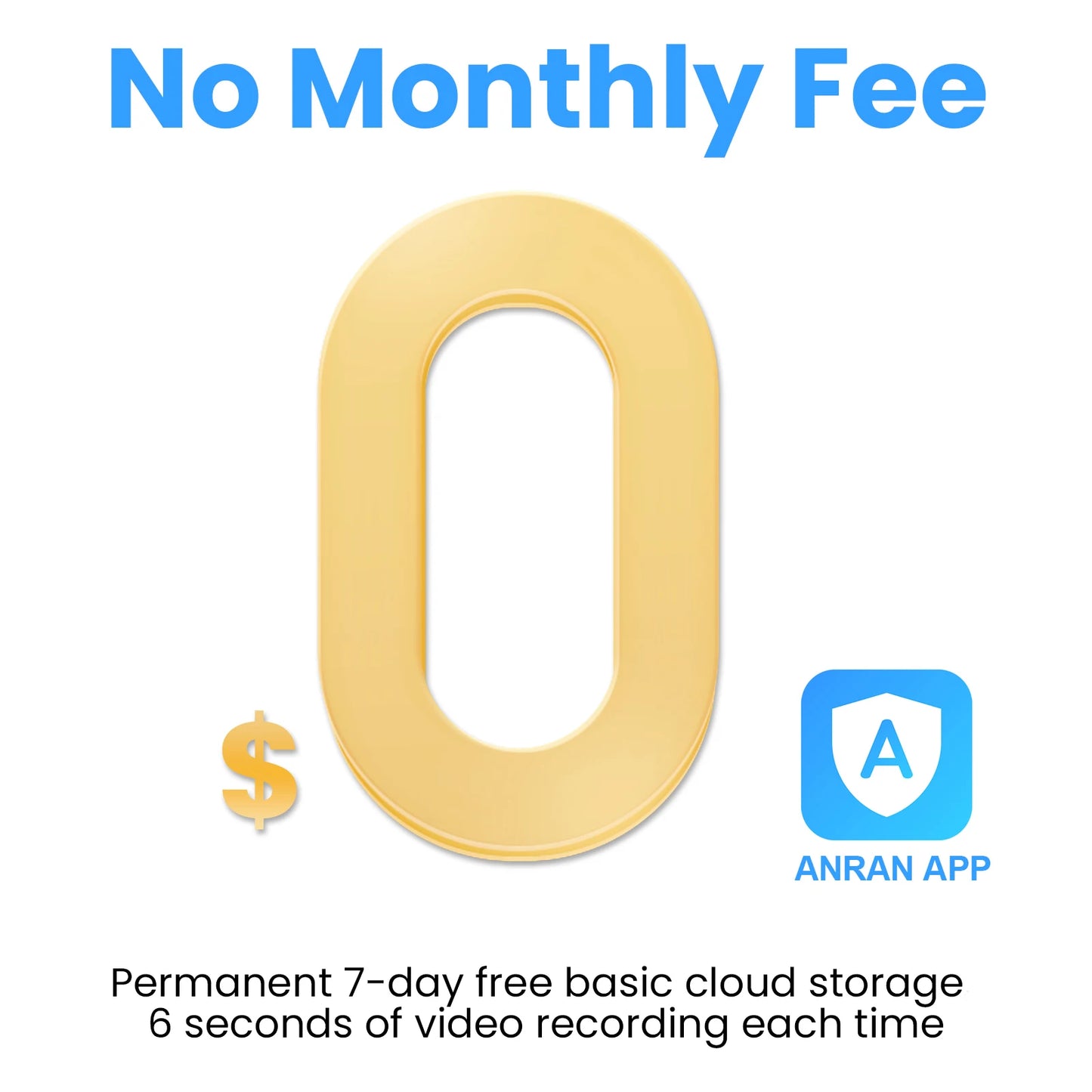 ANRAN 2K Solar Security Camera Outdoor Wireless 2.4G