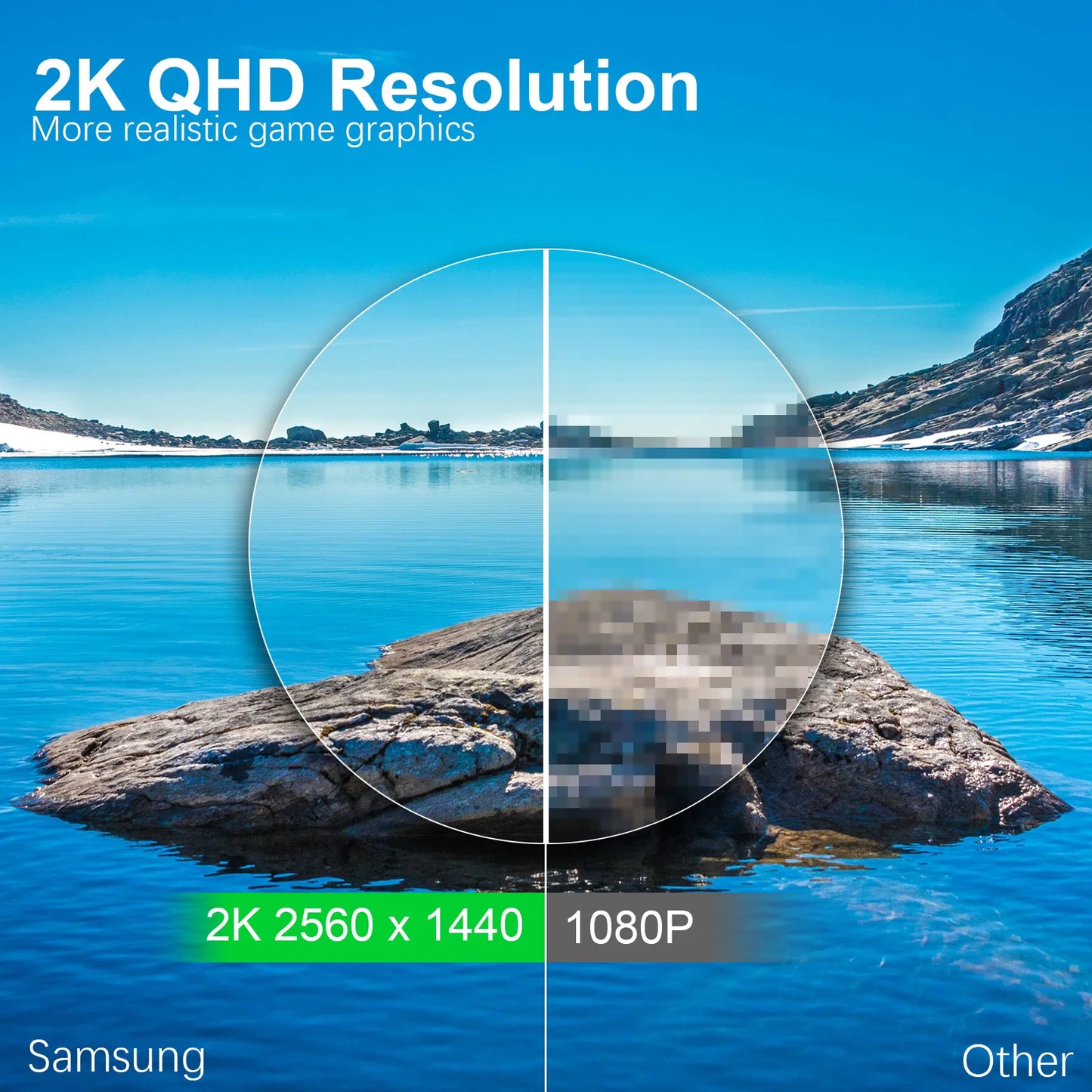 Samsung Odyssey G550A Gaming Monitor QHD 2560x1440 165Hz HDR