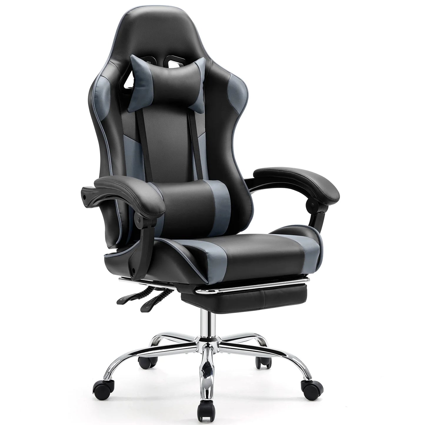 JHK Ergonomic Racing Gaming Chair PU Leather with Headrest