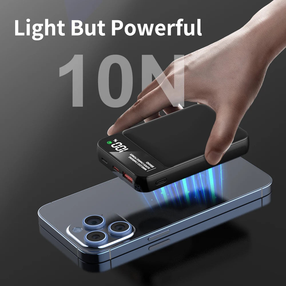 Magnetic 10000mAh Power Bank With 22.5W Fast Charging