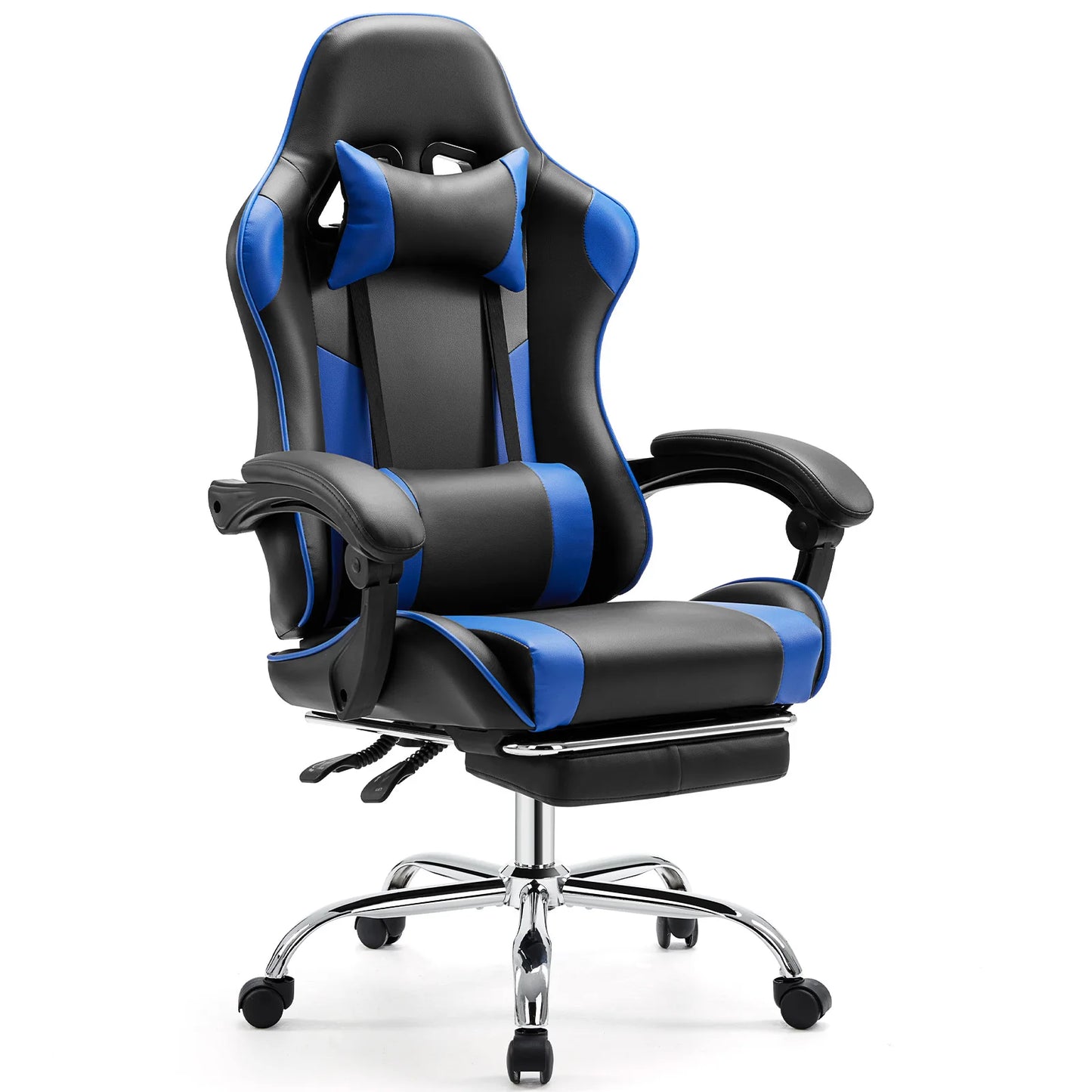 JHK Ergonomic Racing Gaming Chair PU Leather with Headrest