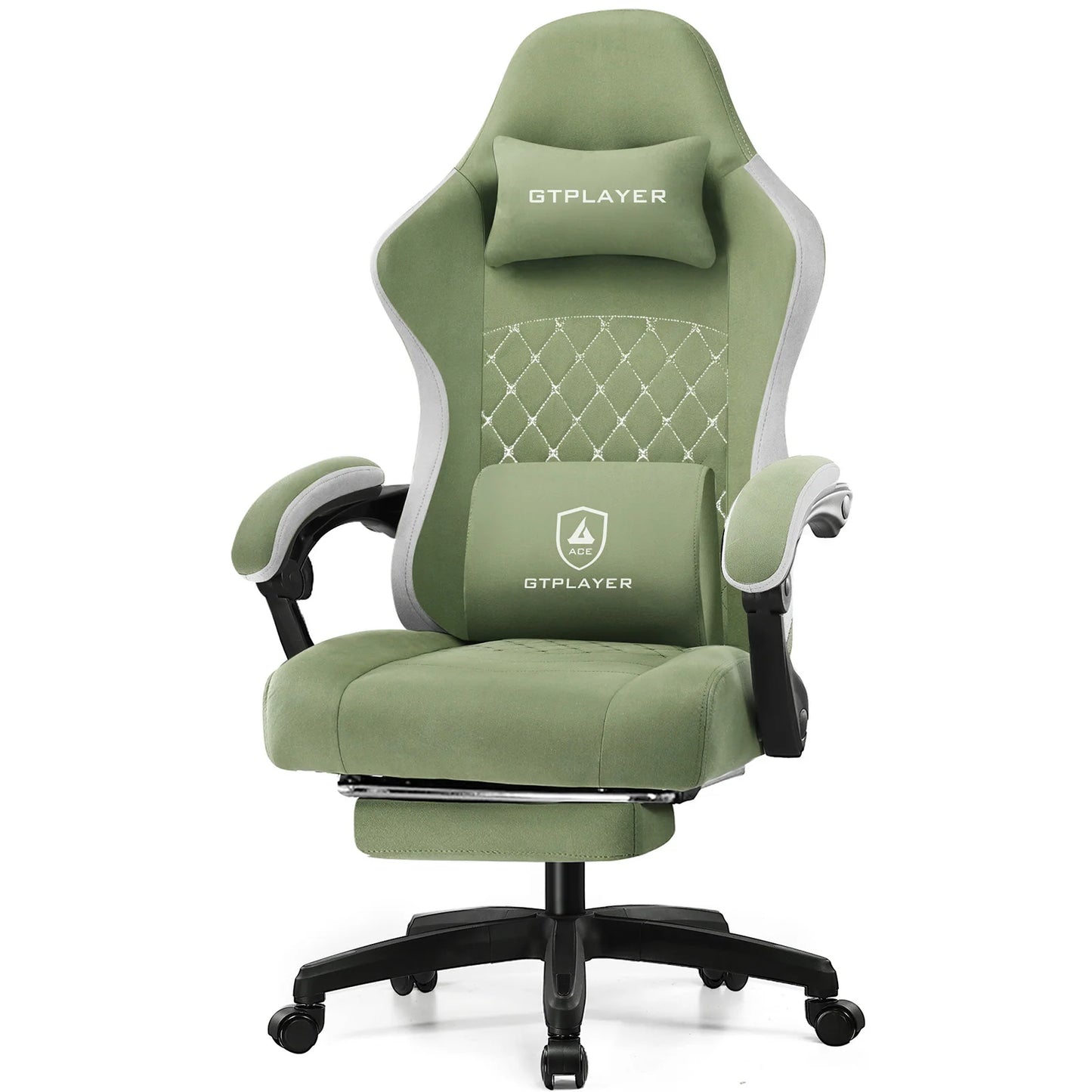 GTPLAYER Gaming Chair with Pocket Spring Cushion and Lumbar Support