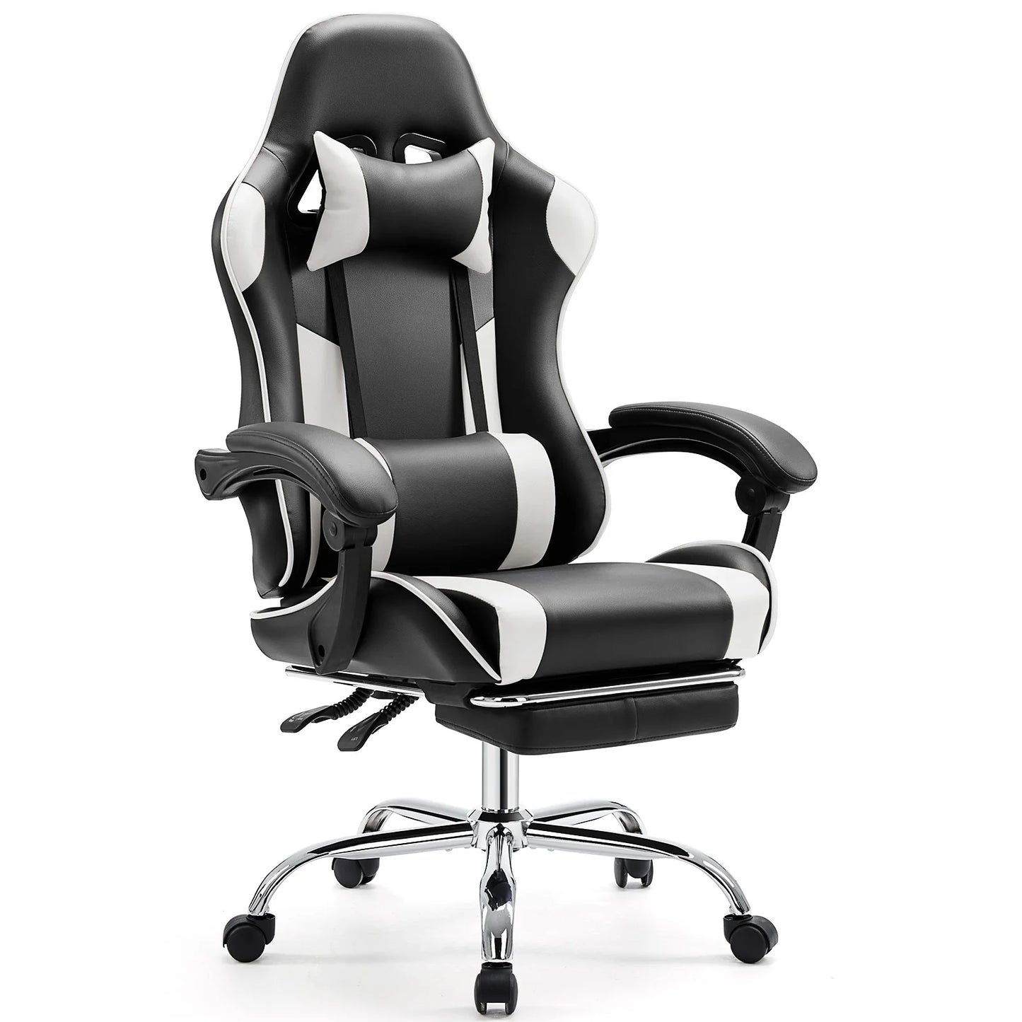 JHK Ergonomic Racing Gaming Chair PU Leather with Headrest