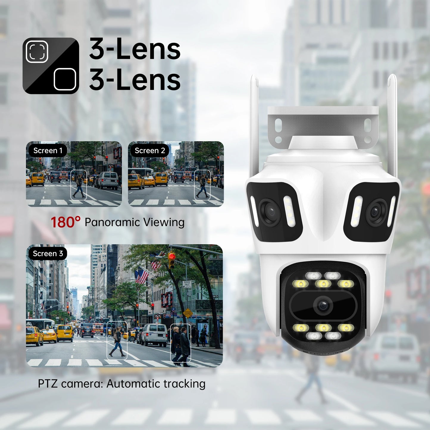 SECUEYE 12MP 6K WiFi Outdoor PTZ Surveillance Camera