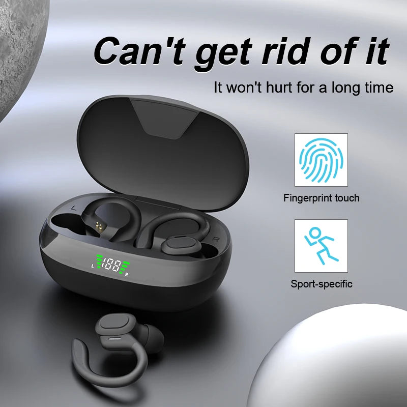 SHUKE Bluetooth Earbuds Wireless Earphones With Earhook IPX6 Waterproof Built In Microphone