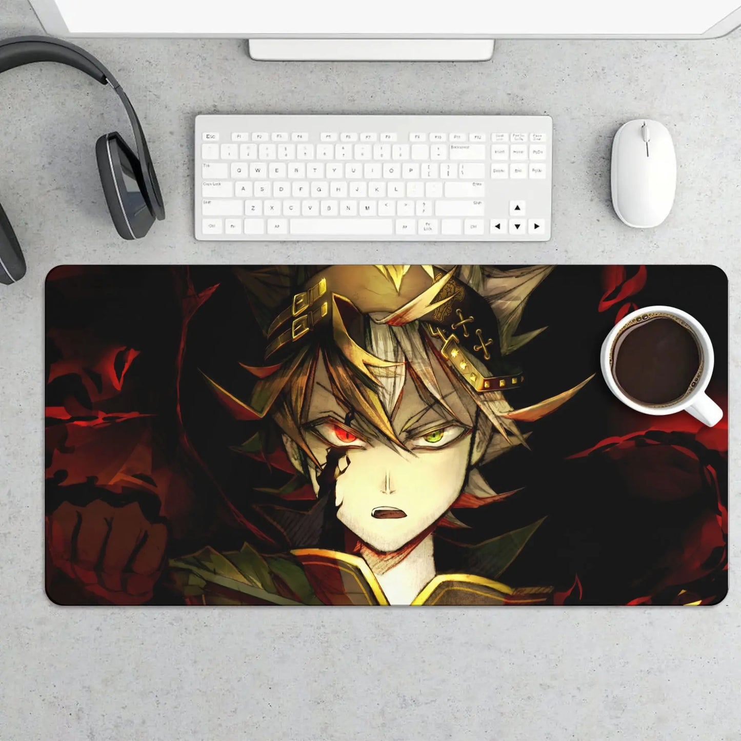 High Concerned Anime Themed Mouse Pad Non Slip Base PC
