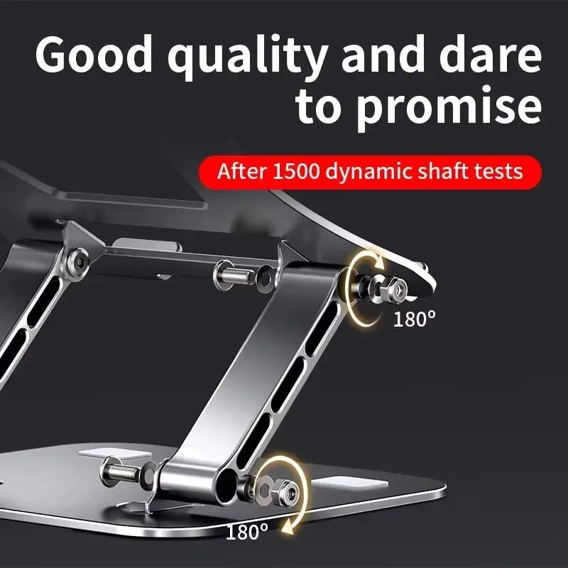 Adjustable Aluminum Alloy Tablet And Laptop Stand Folding Cooling Support Ergonomic Tilt