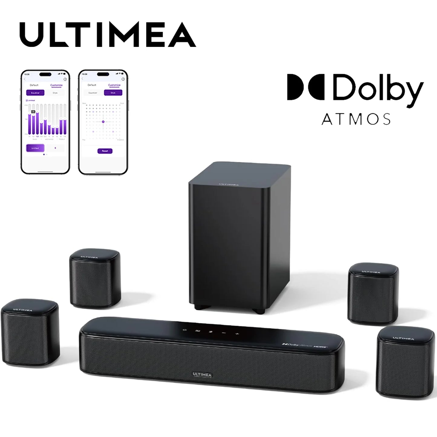 ULTIMEA 7.1 Sound Bar With Dolby Atmos Surround Sound System