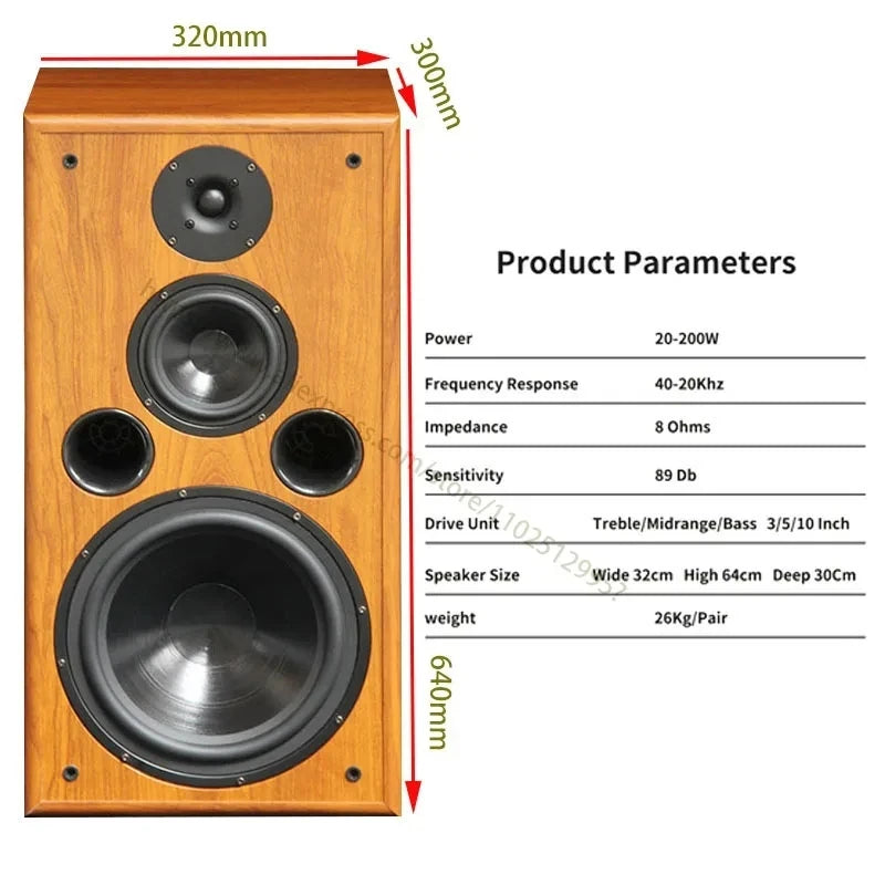 Sunbuck 200W 8 Ohm Hifi Bookshelf Speakers F109 Fever