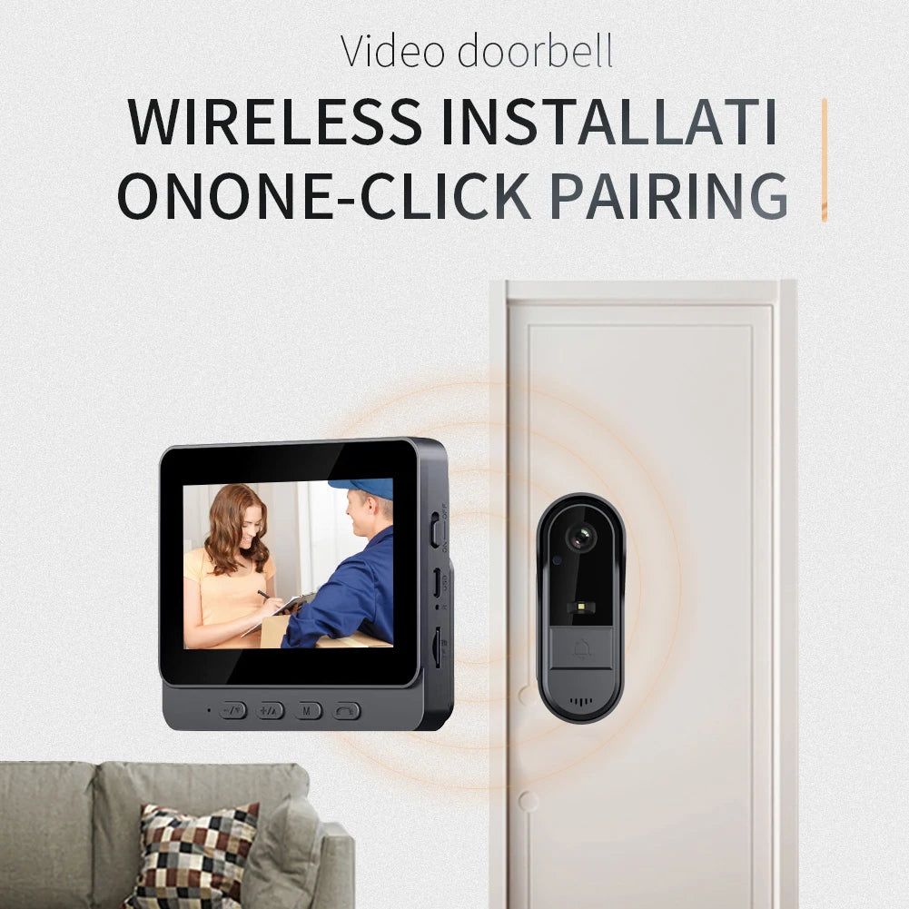 Wireless Visual Doorbell Camera HD Video Two Way Audio