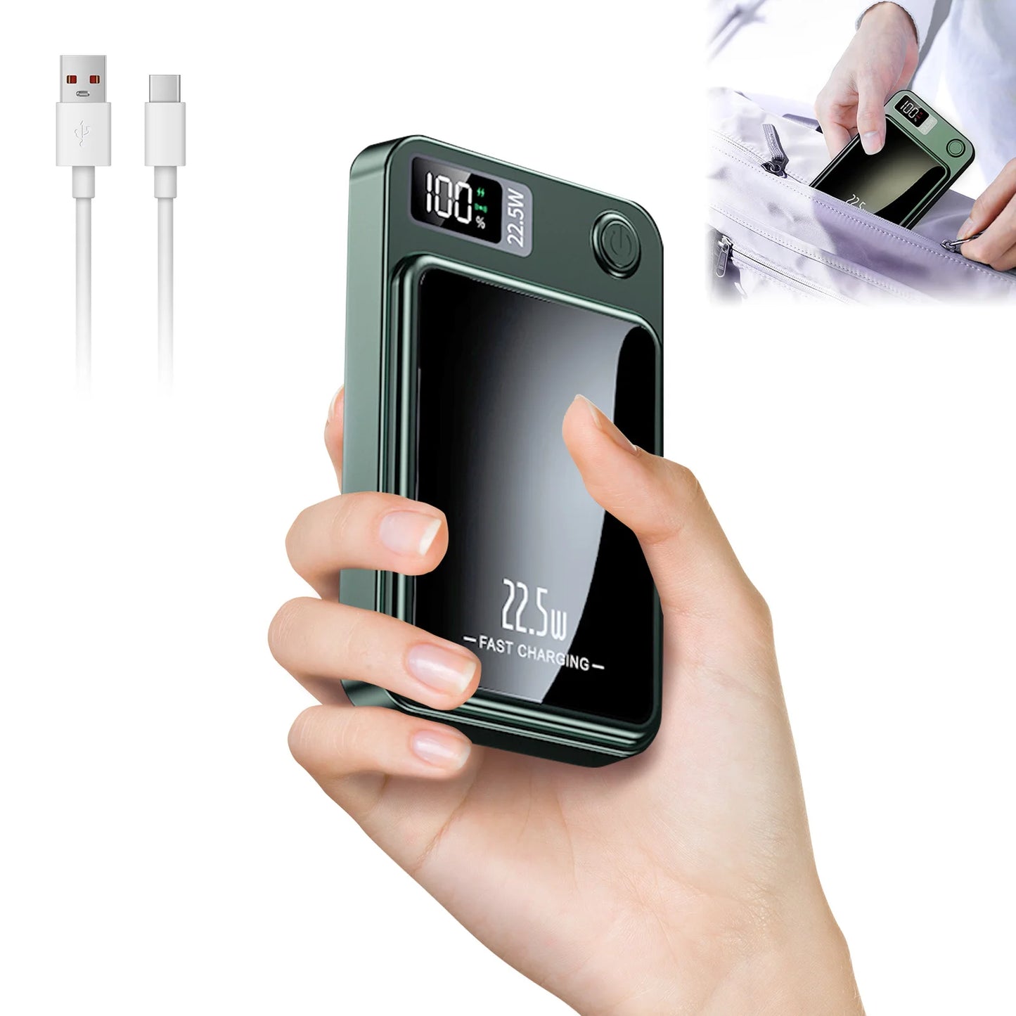 MagSafe 10000mAh Power Bank Wireless Charger PD 22.5W