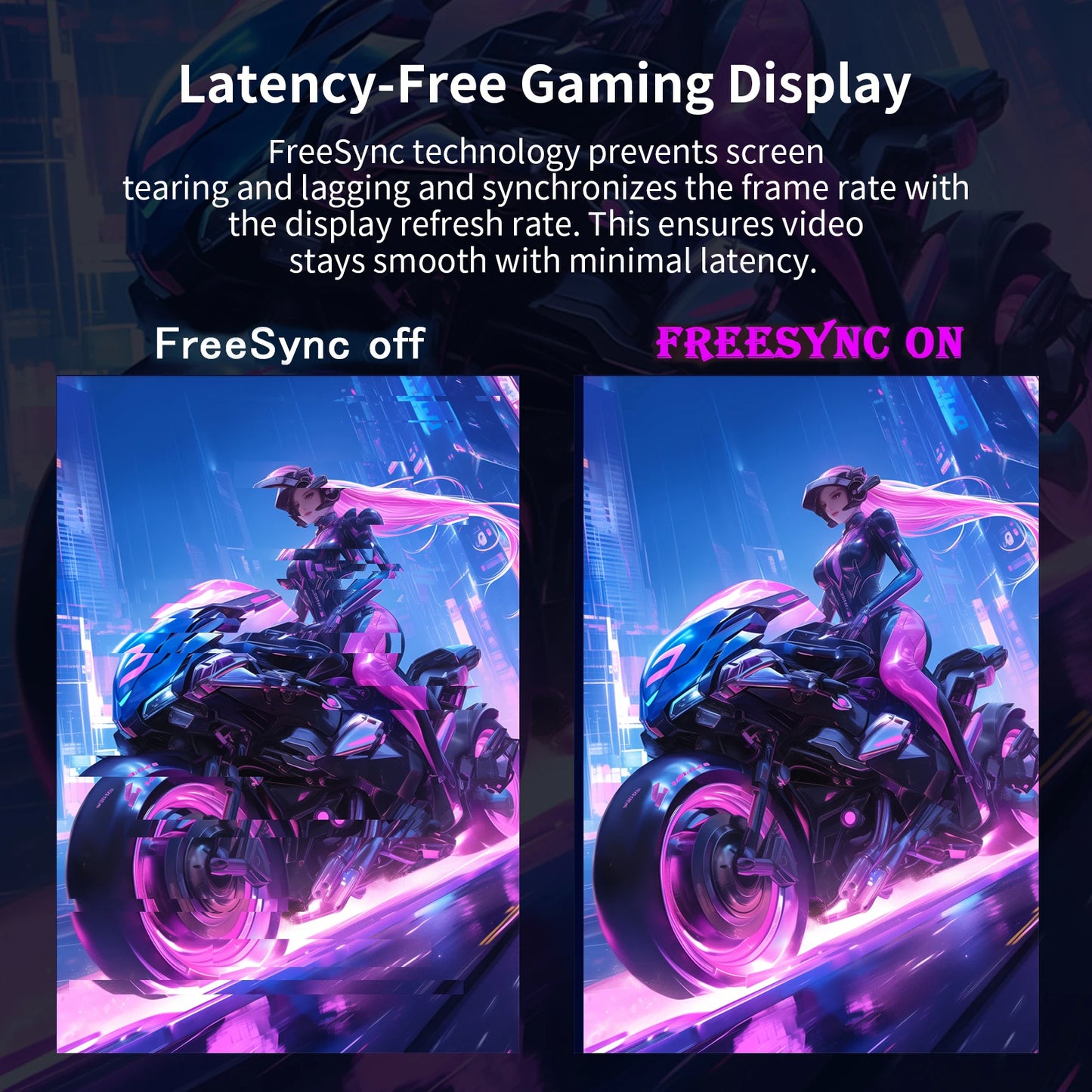 Grebear 165Hz Gaming Monitor 1080p With Built In Speakers