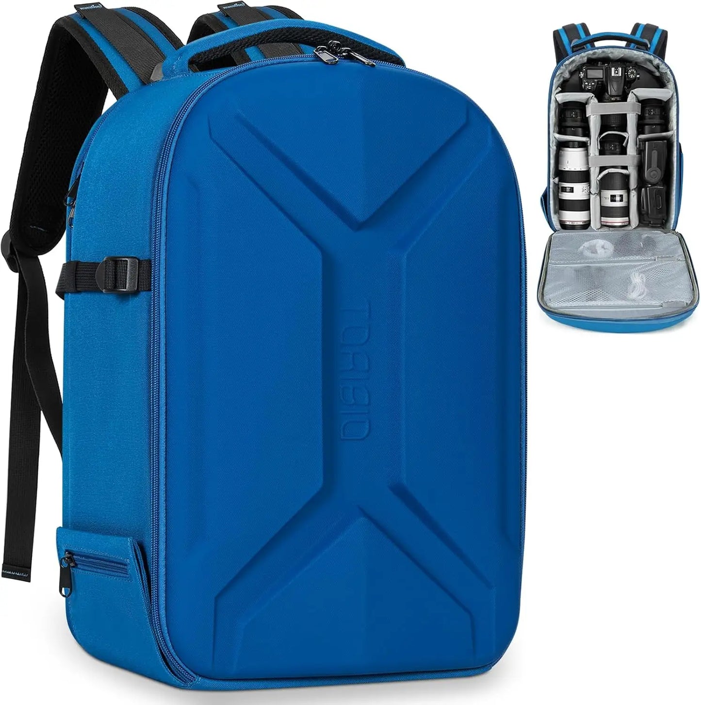 XMSJ Hardshell Camera Backpack Waterproof Tripod Holder And Laptop Compartment