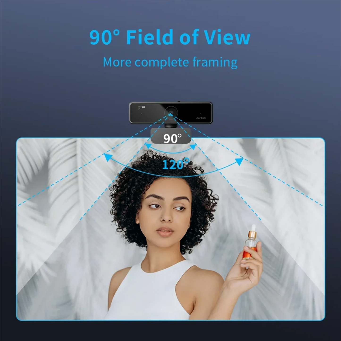 Nuroum V11 2K Webcam 1080P 60FPS USB Plug And Play