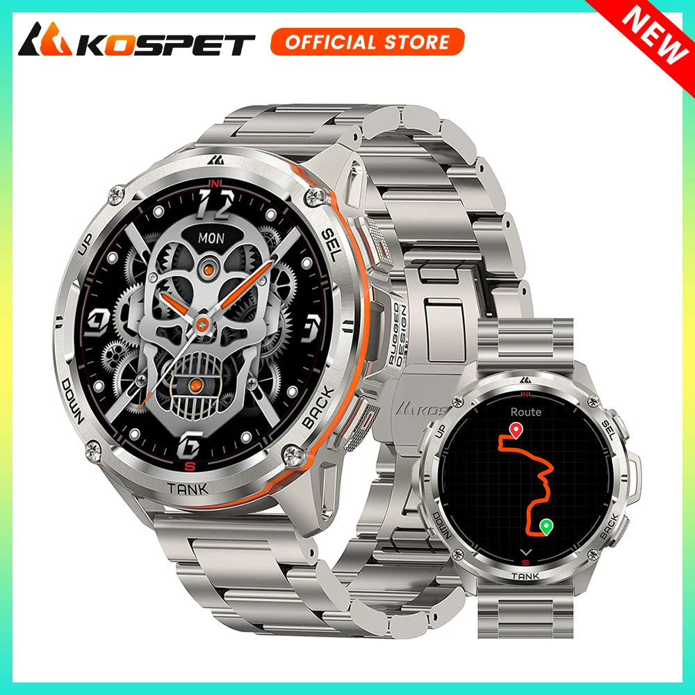 KOSPET Tank T3 Ultra GPS Smartwatch Altimeter Barometer Compass