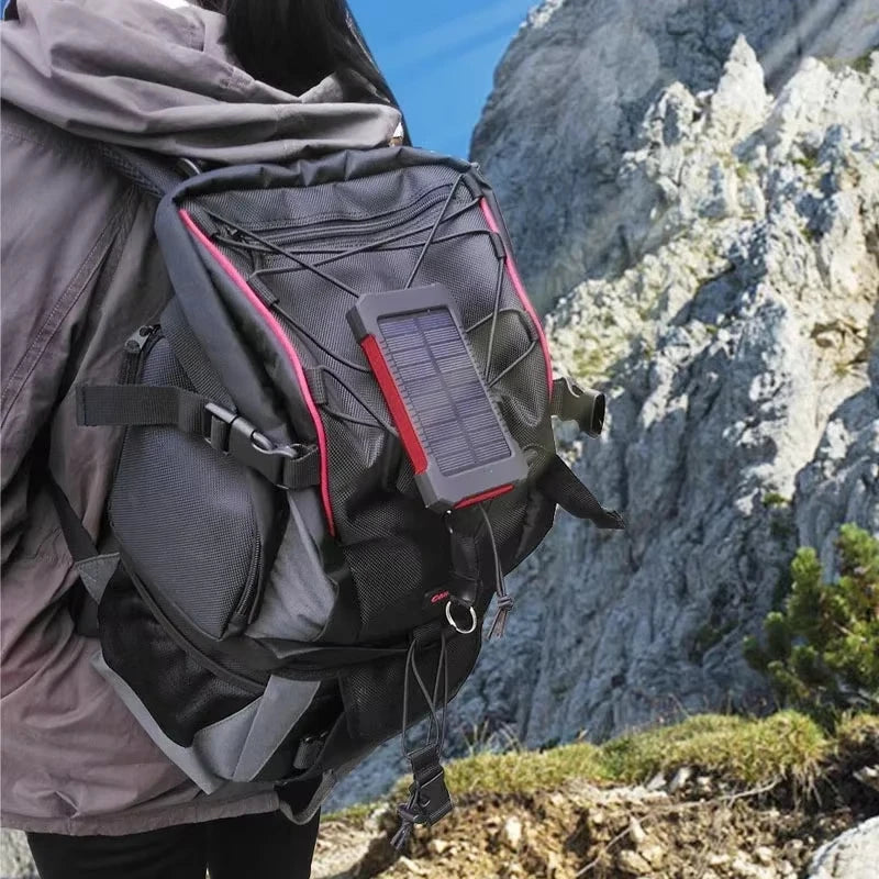 500000mAh Waterproof Solar Power Bank Outdoor Dual USB Charger