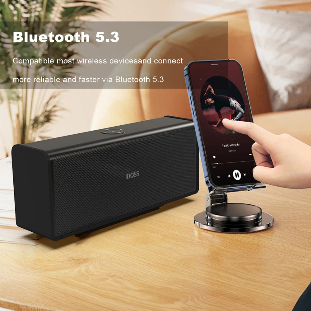 DOSS 80W Bluetooth Speaker with TWS Stereo Pairing System