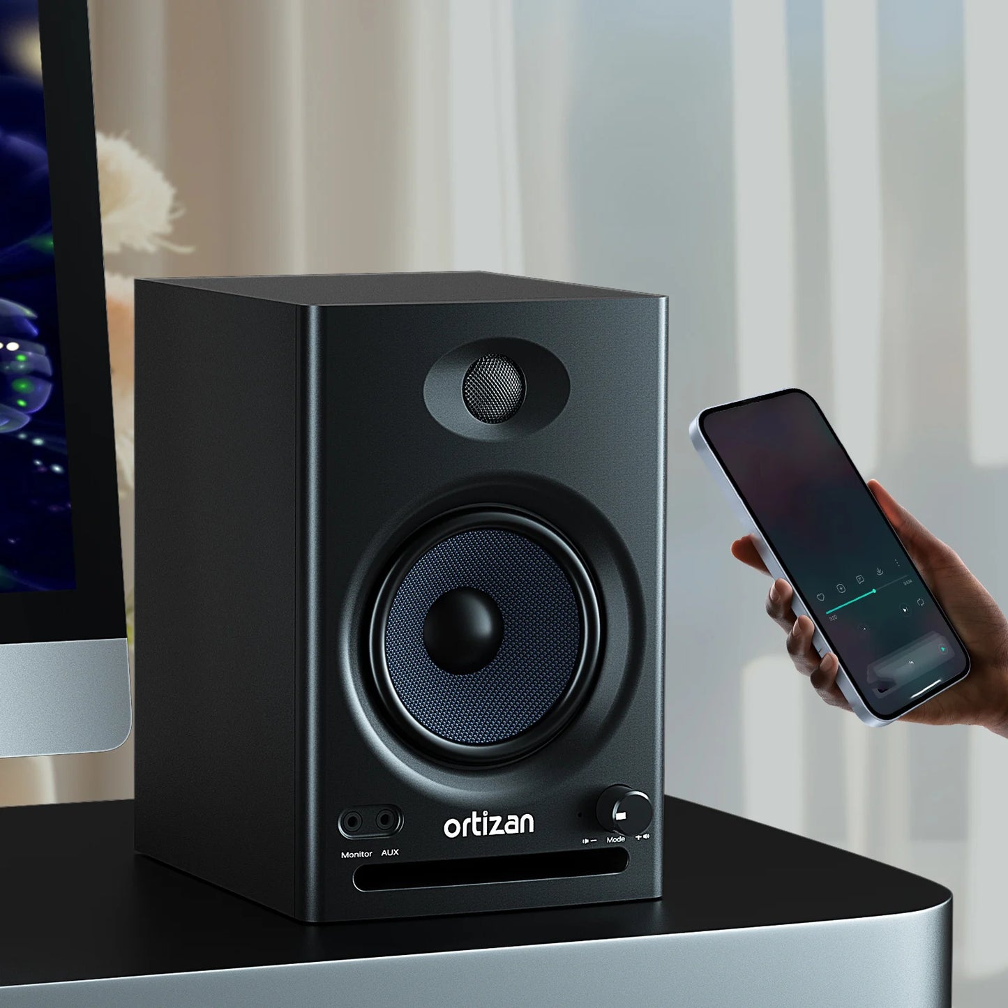 Ortizan C7 Dual Mode Studio Monitors Bluetooth 5.3 Near Field