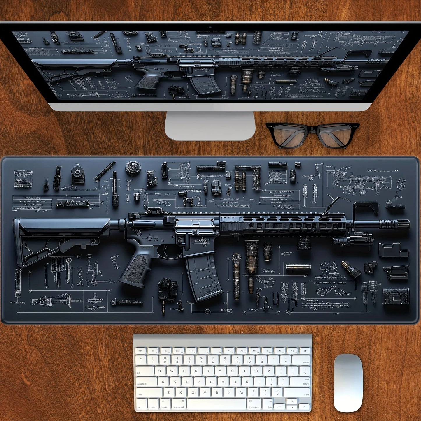 Mairuige Mouse Pad Non Slip Rubber Desk Mat Extended