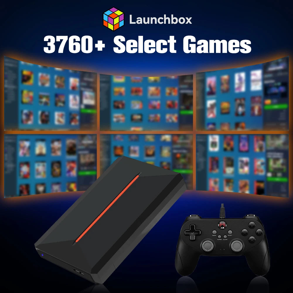 JMachen Launchbox OS Retro Gaming HDD 3760 Games For Consoles