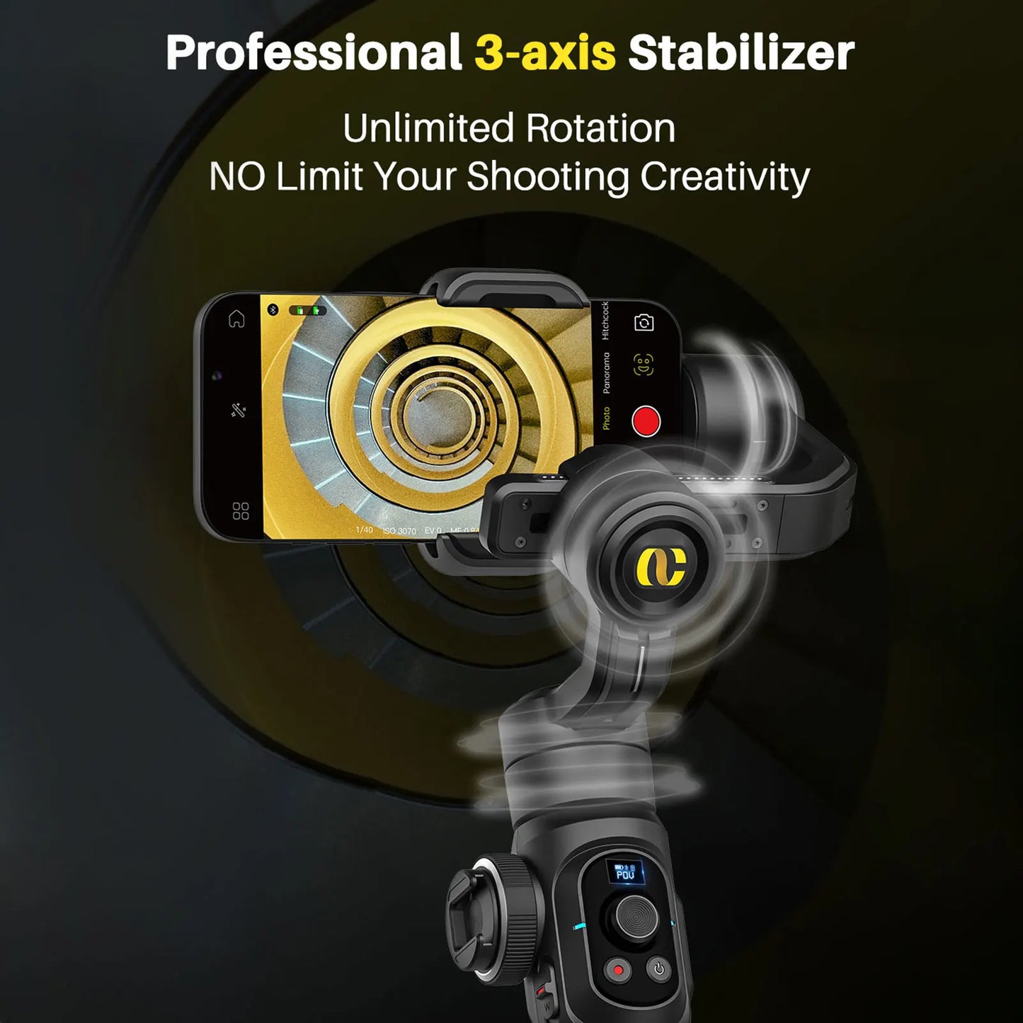 AOCHUAN SmartS2 Gimbal Stabilizer for Smartphones Professional