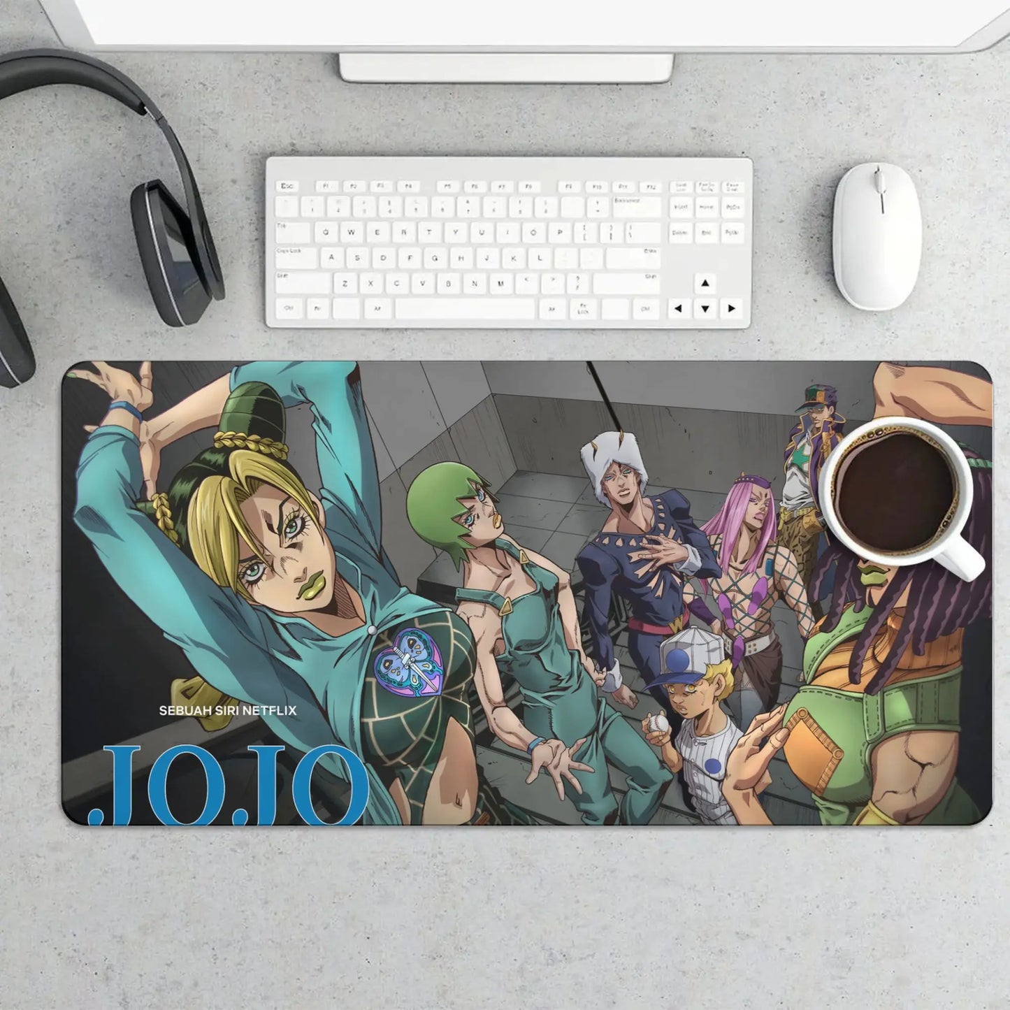 JoJo's Bizarre Adventure Anime Mouse Pad With Non Slip Base