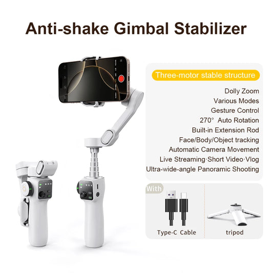 AOCHUAN Smart V8 3 Axis Handheld Gimbal For Smartphones