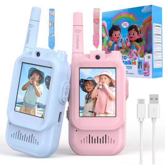 NONECN Kids Video Walkie Talkie Toys 2 Pack HD Camera