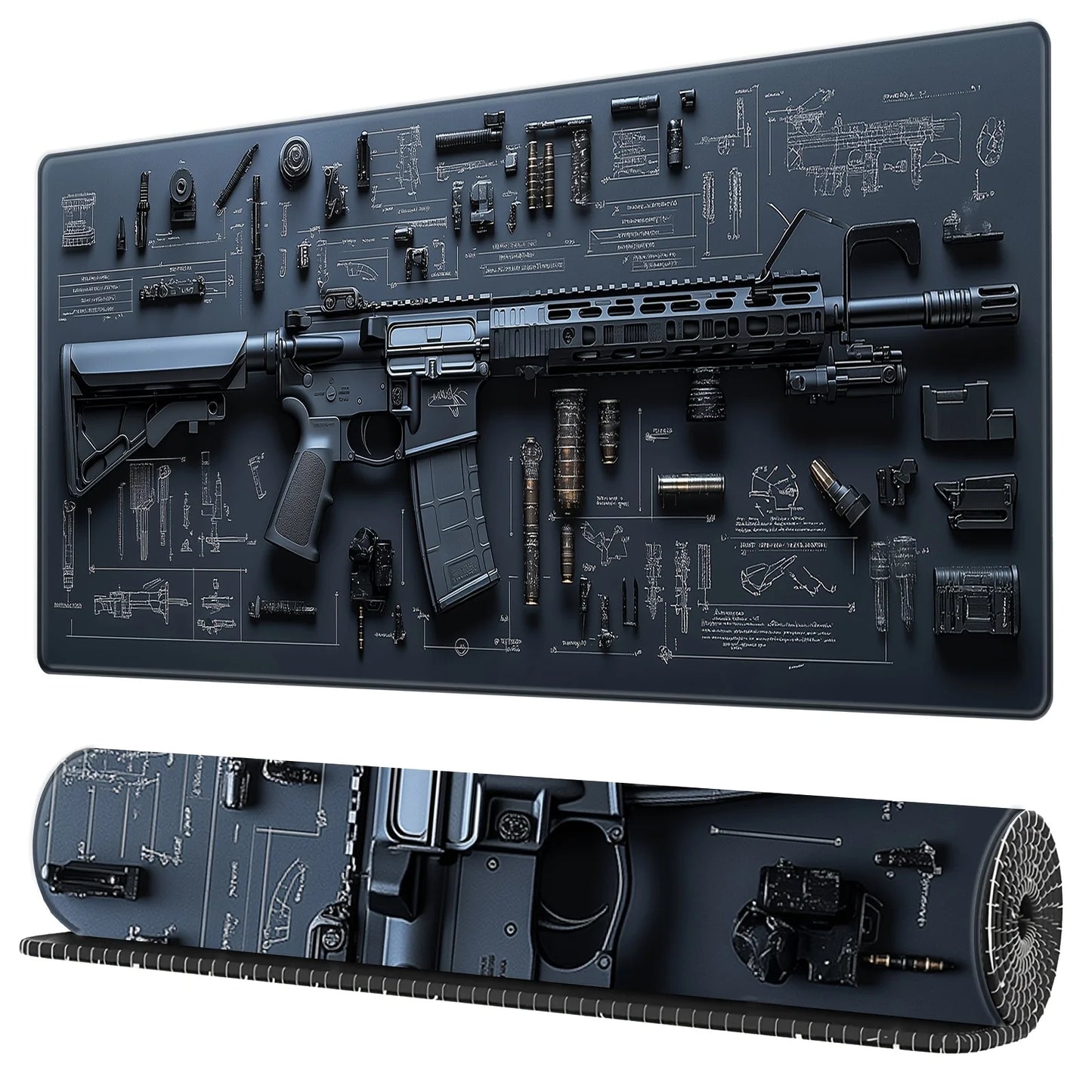 Mairuige Mouse Pad Non Slip Rubber Desk Mat Extended