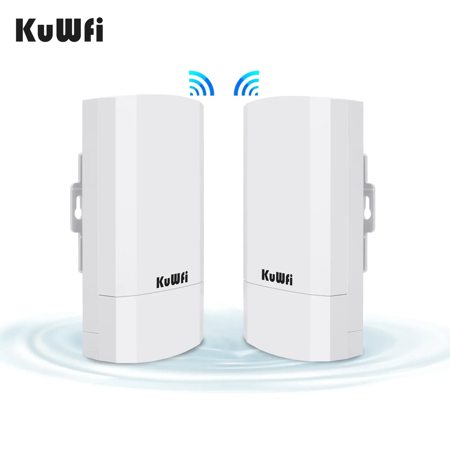 KuWFi Outdoor 300Mbps CPE Bridge WiFi AP Repeater Extender POE