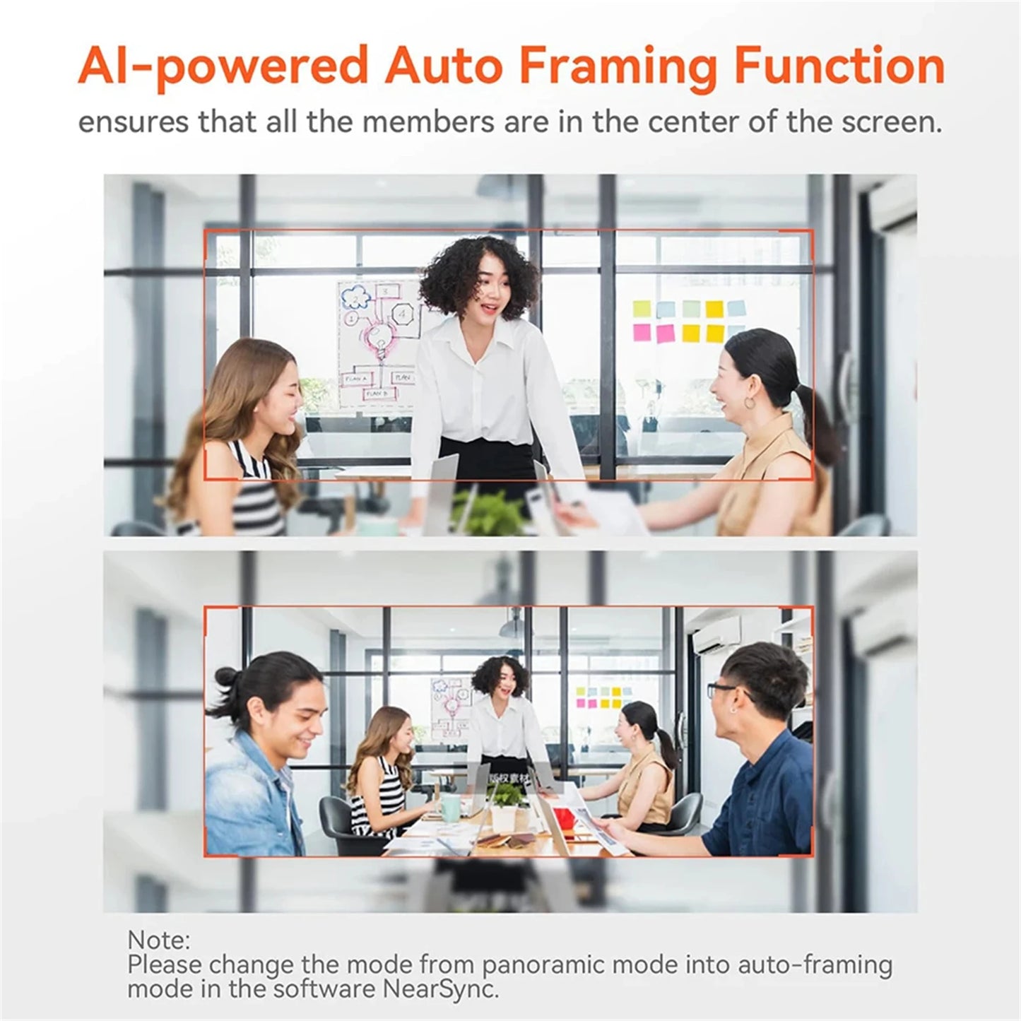 Nuroum V32AF 4K USB Camera Webcam with AI Noise Canceling