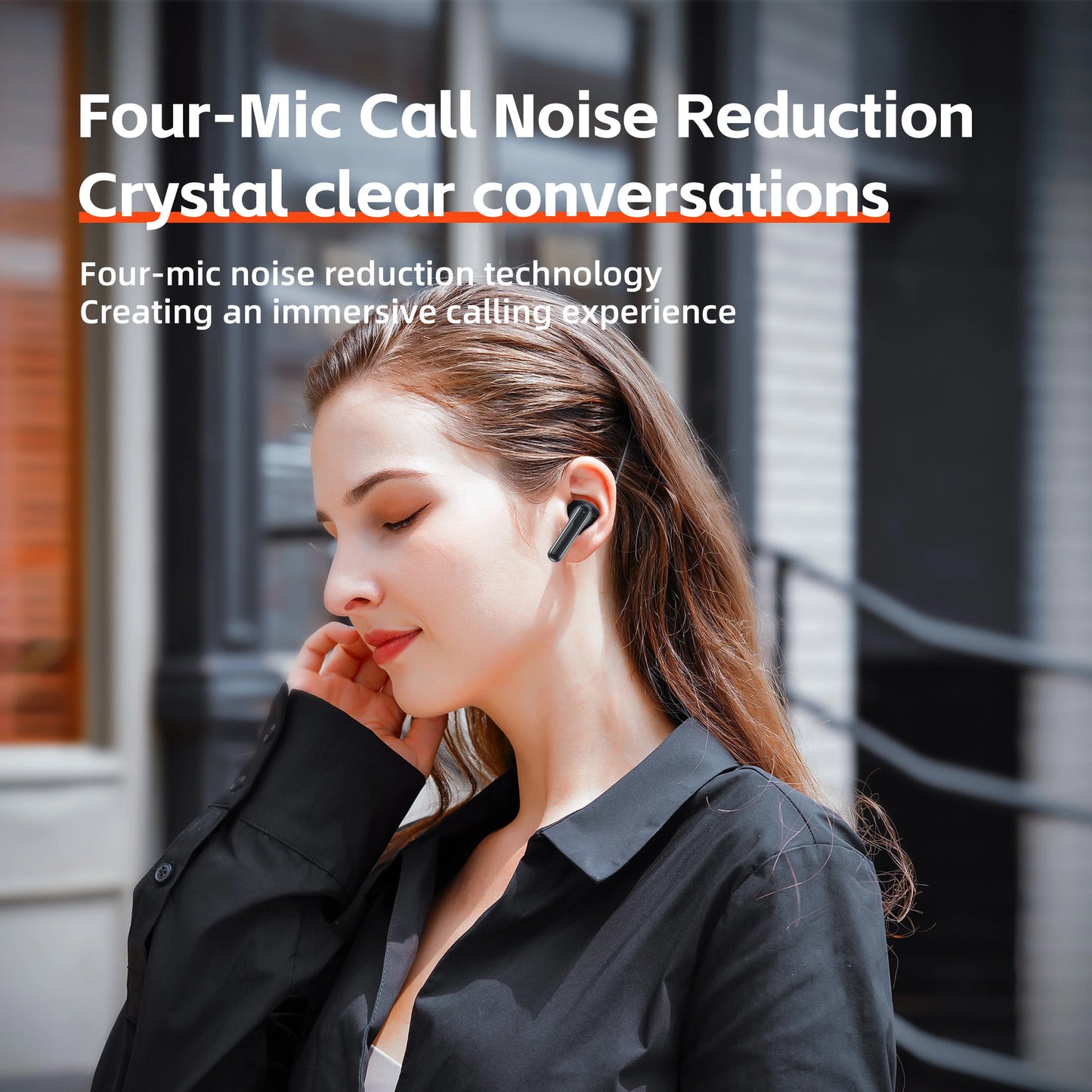 QERE E60 Wireless Headphones with ANC and Bluetooth 5.3