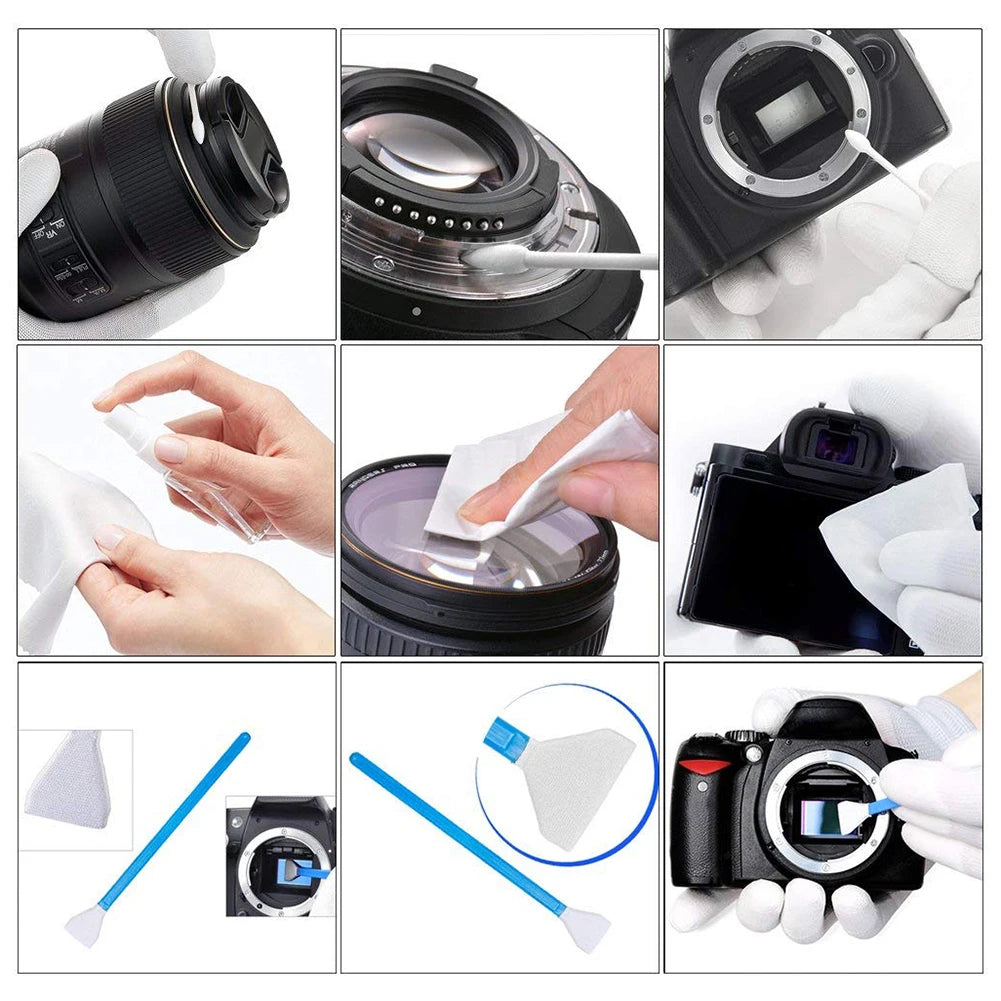 ALLOYSEE Camera Cleaning Kit for DSLR Lenses and Sensors