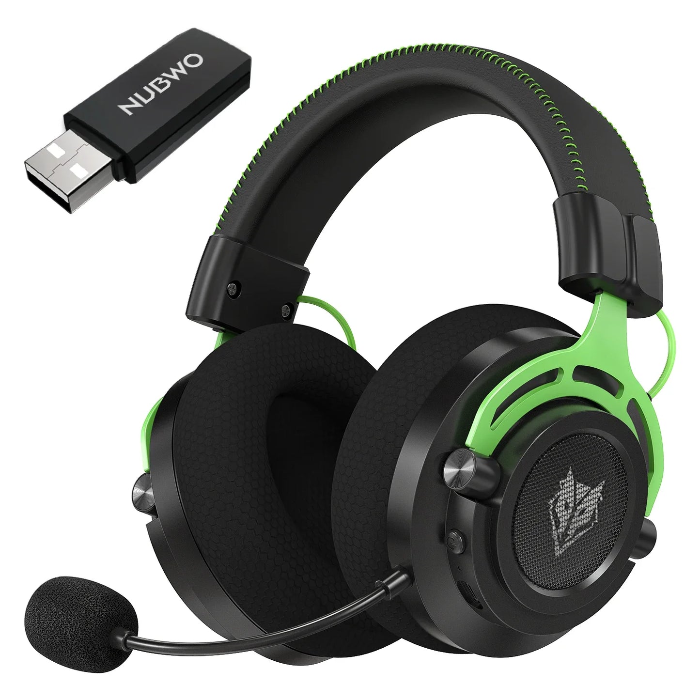 NUBWO G03 Wireless Gaming Headset With Dongle Noise Cancelling Mic