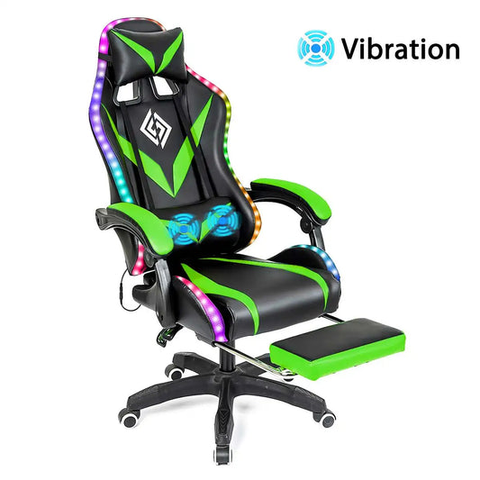 Hommpa 135 Degree Gaming Chair RGB Light Bluetooth Speaker Ergonomic
