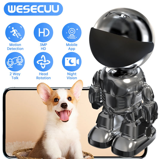WESECUU 1080p HD Indoor Security Camera With Night Vision