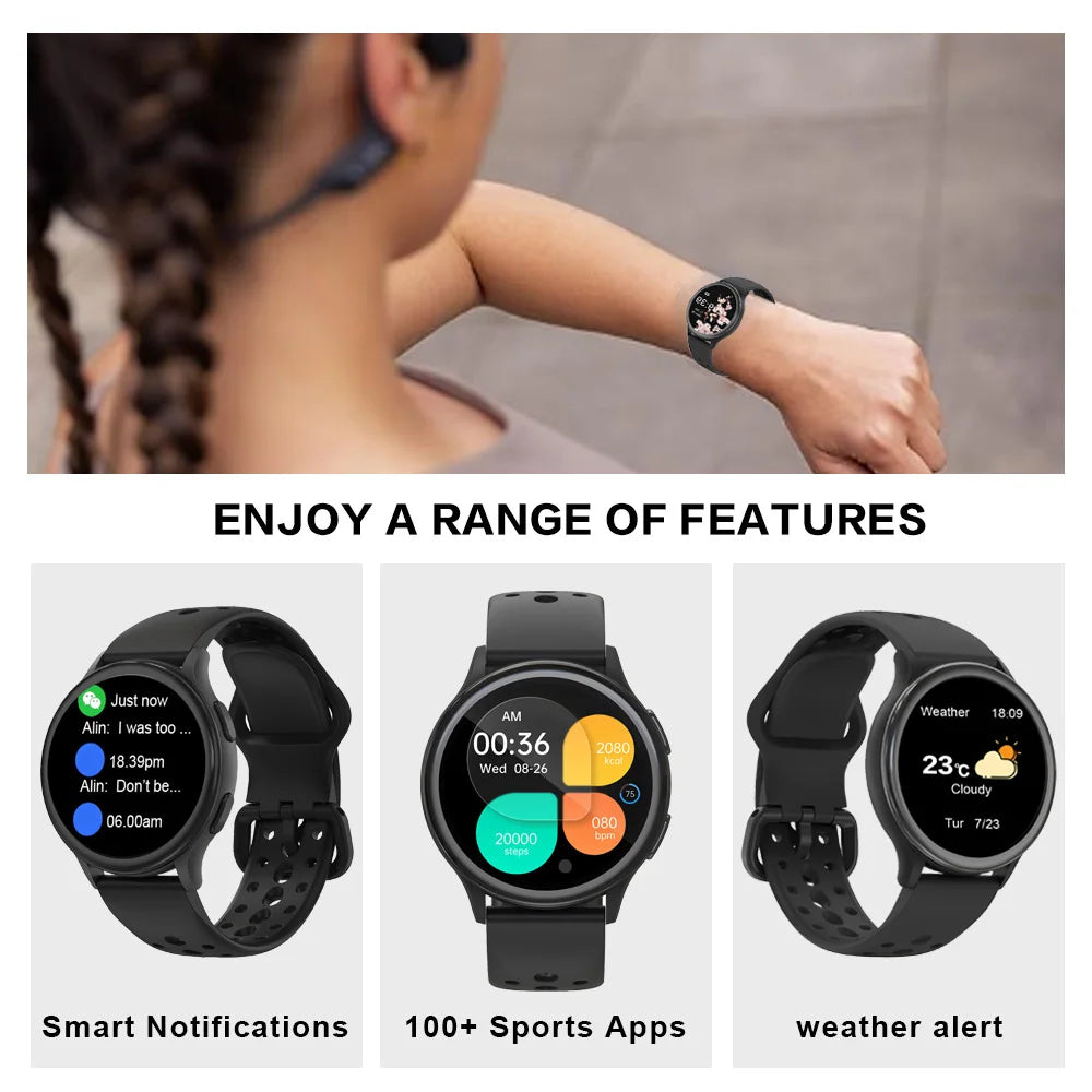Smartwatch For Women With 400 Watch Faces And Health Tracking